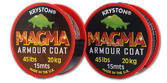 *Поводковый материал KRYSTON MAGMA 45lb 15м gravel brown, MAG1